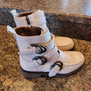 Blowfish Malibu Vigor Combat Boots, Size 9, Cloud Tumbleweed